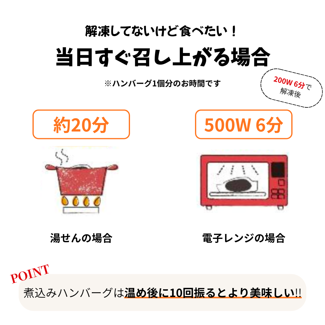 手仕事ハンバーグ5個(ソース無し)