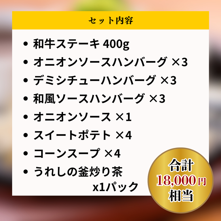 【オンラインショップ限定商品】ハンバーグ・和牛ステーキ福袋